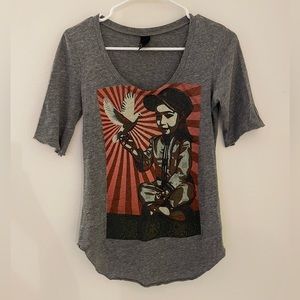 Obey women’s girl with dove top